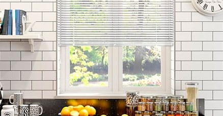 Aluminium venetians for kitchens